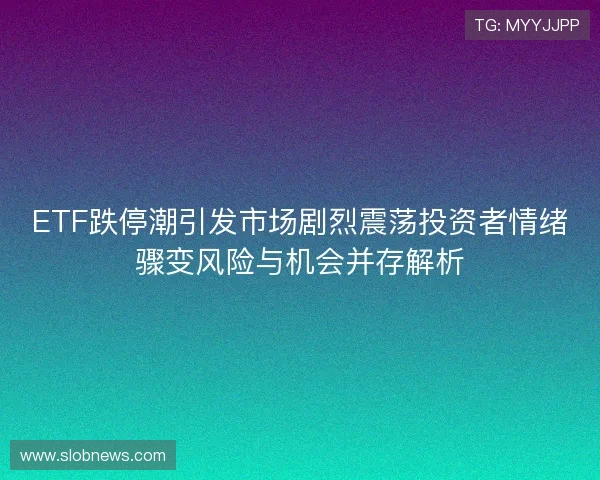 ETF跌停潮引发市场剧烈震荡投资者情绪骤变风险与机会并存解析 ETF跌停潮引发市场剧烈震荡投资者情绪骤变风险与机会并存解析
